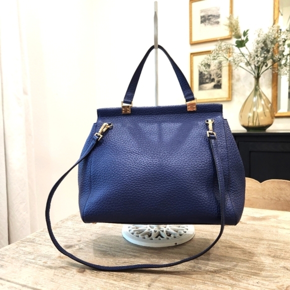 Kate Spade Tallulah Everett Way Leather Shoulder Handbag, Indigo Blue Womens OS - Picture 9 of 10